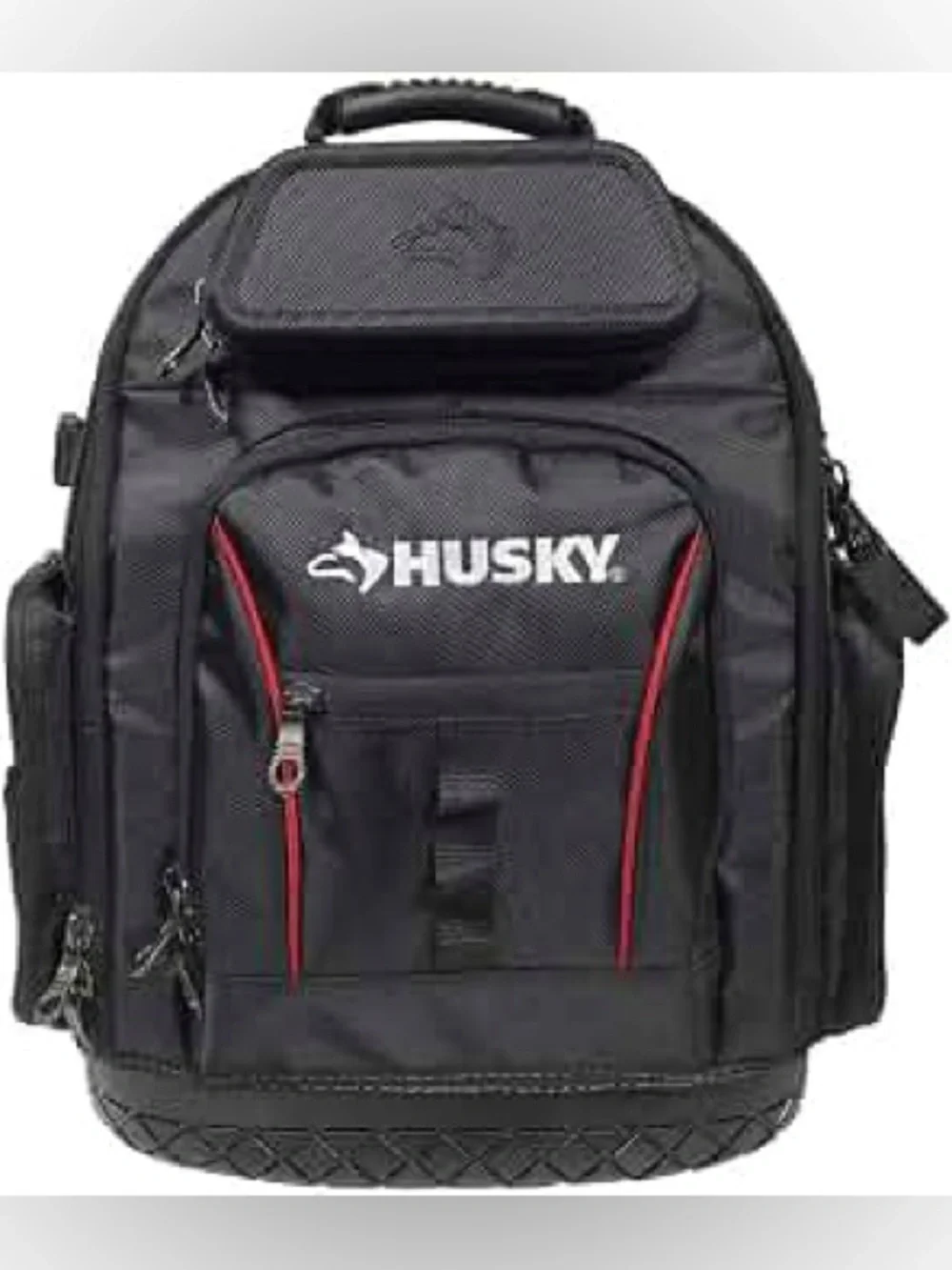 Husky Tool Bag Black and Red Men's Backpack - Durable Workpack